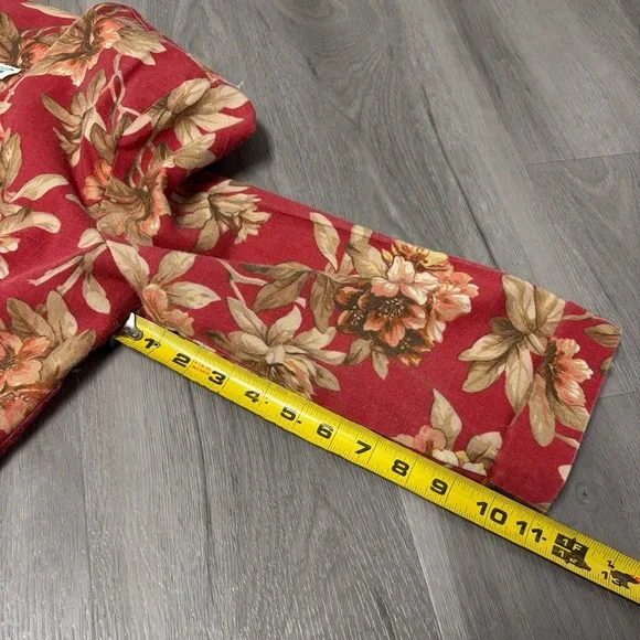 Lady Carol Petites Vintage Floral Boho Open Front Jacket 3/4 Sleeve Women’s - Picture 7 of 8